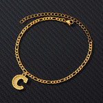 Load image into Gallery viewer, Gold Plated Initial Letter (A-Z) Anklets For Women
