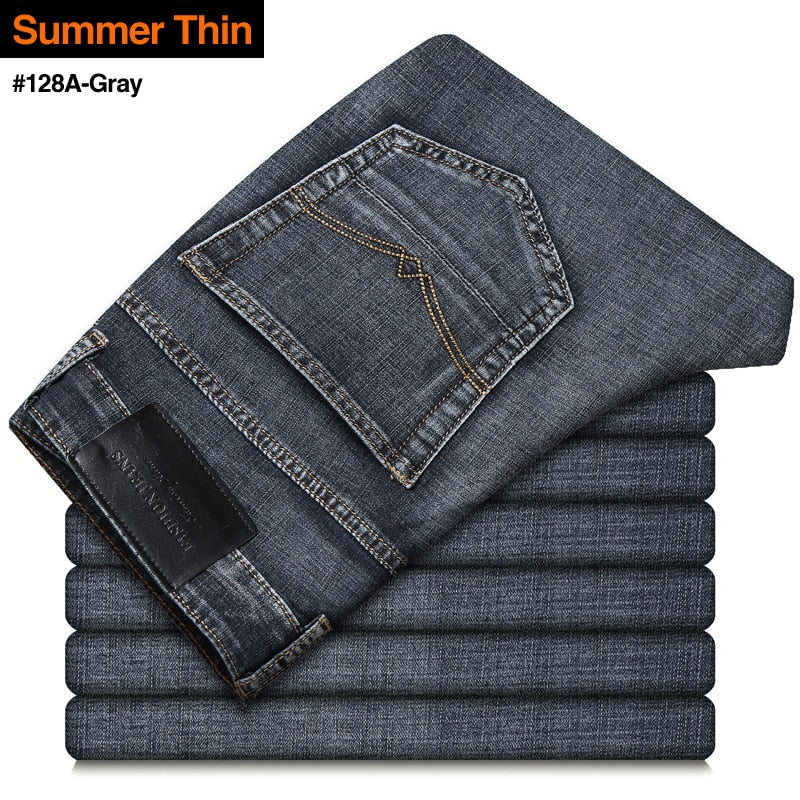 Men's Stretch Regular Fit Business Casual Jeans