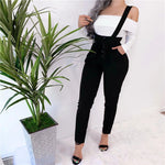 Load image into Gallery viewer, Shoulder Strap Buttoned Pants for Ladies
