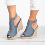 Load image into Gallery viewer, Classy Solid Color Women&#39;s Wedge
