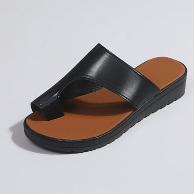 Simple & Classic Flat Sole Slip-on Sandals