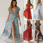 Load image into Gallery viewer, Bohemian Floral Print Long Dress for Women
