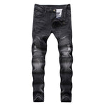 Load image into Gallery viewer, Biker Ripped Jeans - Men&#39;s Ripped Jeans
