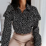 Load image into Gallery viewer, Elegant Ruffle Blouse - Women&#39;s Fashion Shirts
