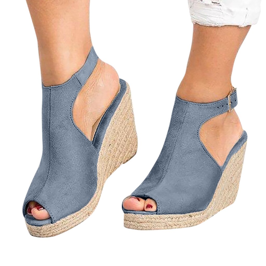 Classy Solid Color Women's Wedge