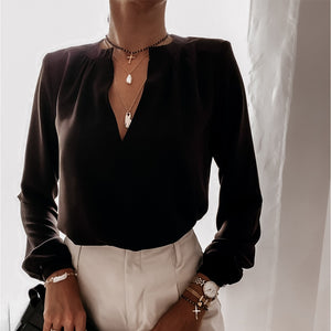 Elegant Ruffle Blouse - Women's Fashion Shirts