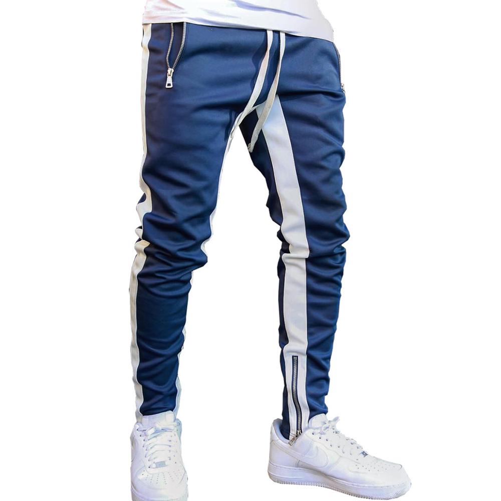 Men's Casual Joggers with Ankle Zipper