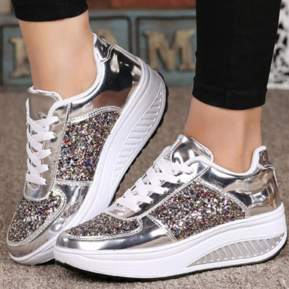 Classy Lady's Sequins Shake Sneakers/Trainers