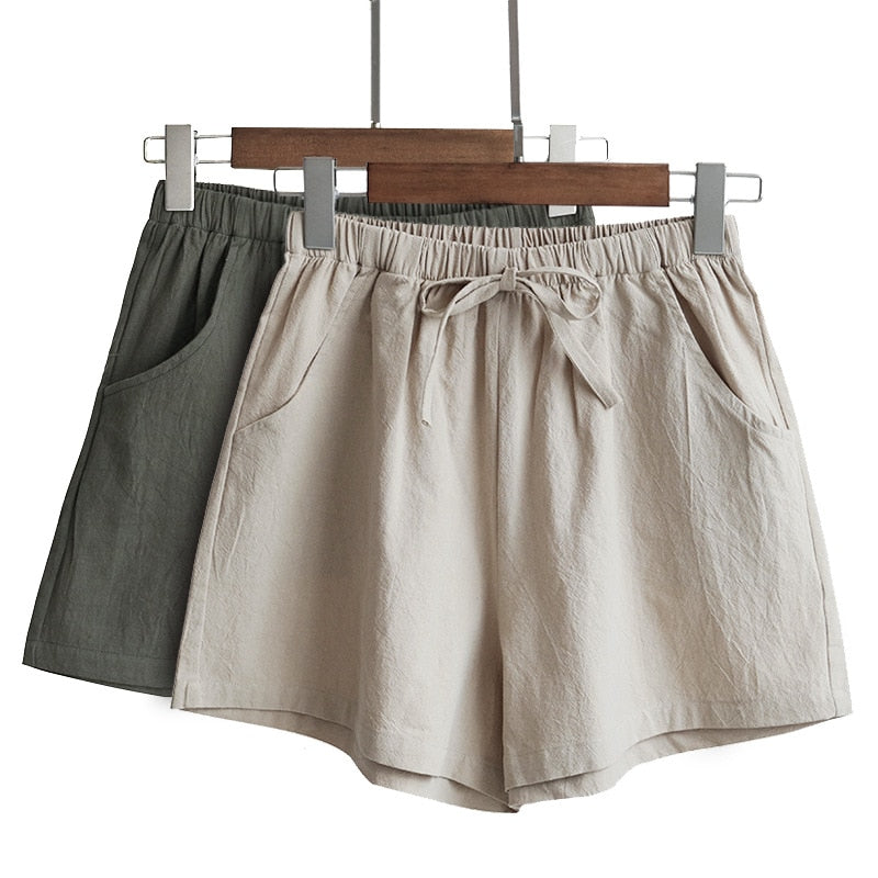 Hot Casual Cotton&Linen Shorts for Women