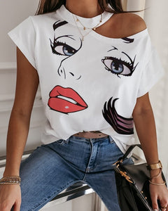 Sexy Off Shoulders Short-Sleeved T-shirt