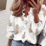 Load image into Gallery viewer, Elegant Ruffle Blouse - Women&#39;s Fashion Shirts
