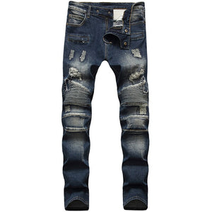 Biker Ripped Jeans - Men's Ripped Jeans