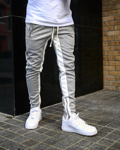 Men's Casual Joggers with Ankle Zipper