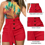 Load image into Gallery viewer, Fashionable Buttoned Women&#39;s Casual Shorts
