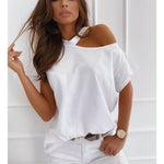 Load image into Gallery viewer, Sexy Off Shoulders Short-Sleeved T-shirt
