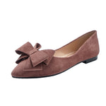 Load image into Gallery viewer, Bow Knot Suede Lady&#39;s Moccasins
