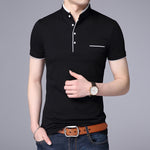 Load image into Gallery viewer, Men&#39;s Straight Collar Polo Short Sleeve T-Shirt
