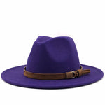 Load image into Gallery viewer, Leather Strap Fedora Hat - Gentlemen&#39;s Hat
