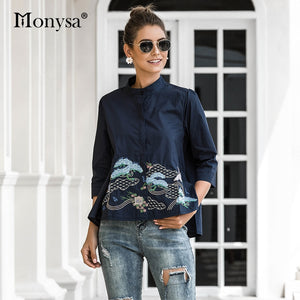 Classy Embroidery Shirt/Blouse for Women