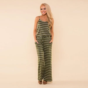 Summer Rompers - Women's Casual Long Pant Romper