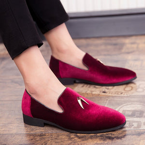 Unique Tasseled Velvet Suede Men's Shoe