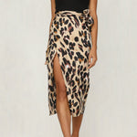 Load image into Gallery viewer, Women&#39;s Chiffon Leopard Print Maxi Skirt
