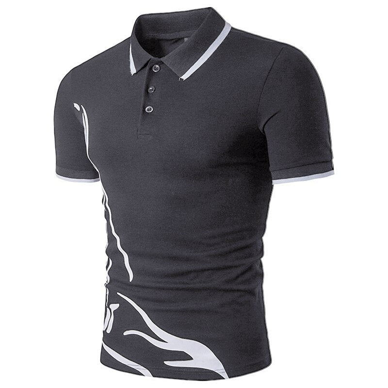 Summer Fashion Polo Shirts - Men's High Quality Short Sleeve T-Shirt