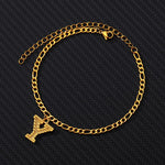 Load image into Gallery viewer, Gold Plated Initial Letter (A-Z) Anklets For Women
