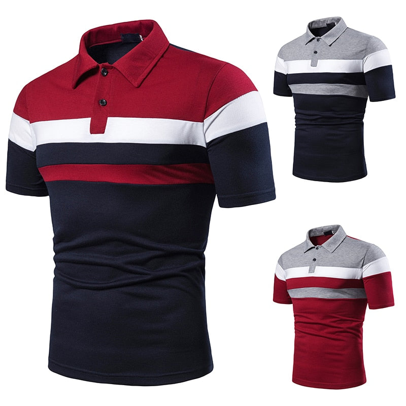 Aesthetic Men's Classic Polo Shirt - Multi-Color Polo T-Shirt