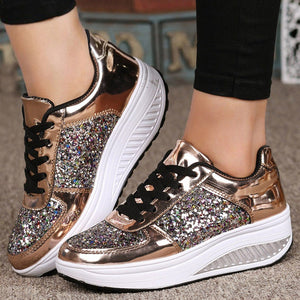 Classy Lady's Sequins Shake Sneakers/Trainers