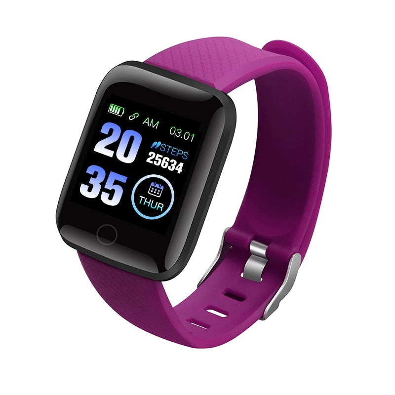 Silicone Strap Smart Watch with Smart Fitness Tracker