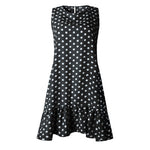 Load image into Gallery viewer, Mini Polka Dot Dress - Women&#39;s Pleated Dress
