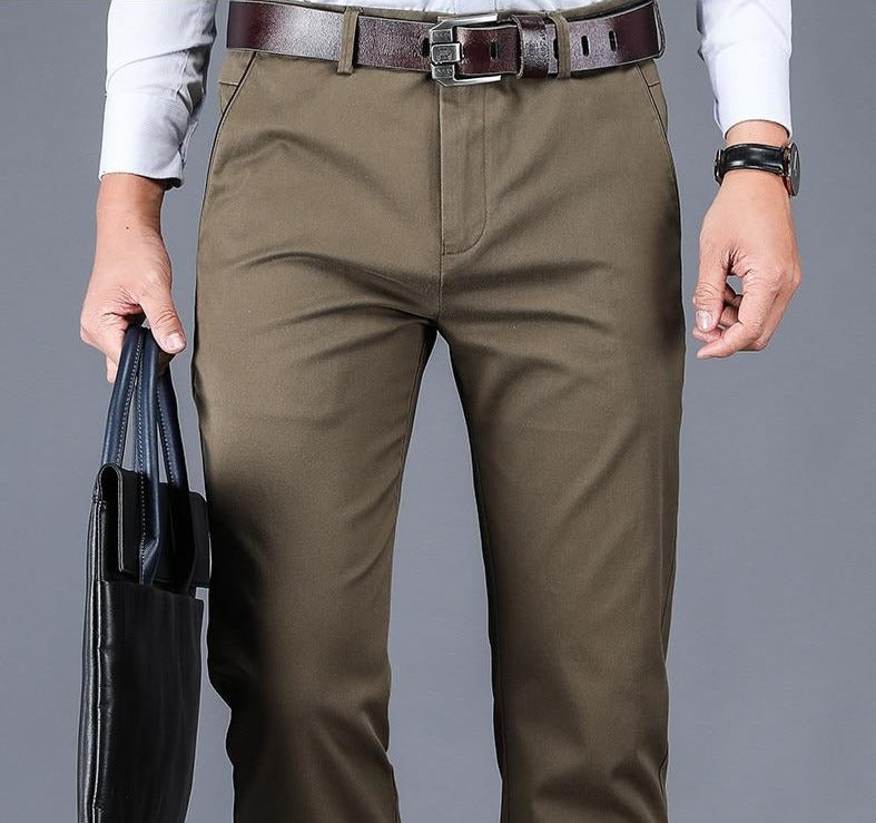 4 Colors Relaxed Loose Fit Elastic Pants for Men