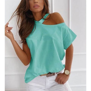 Sexy Off Shoulders Short-Sleeved T-shirt