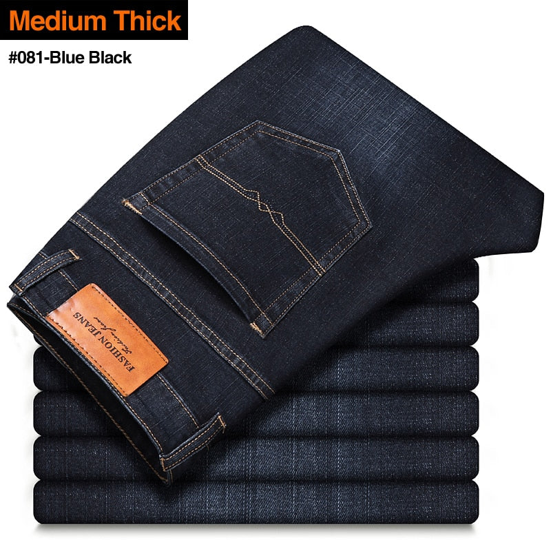 Men's Stretch Regular Fit Business Casual Jeans