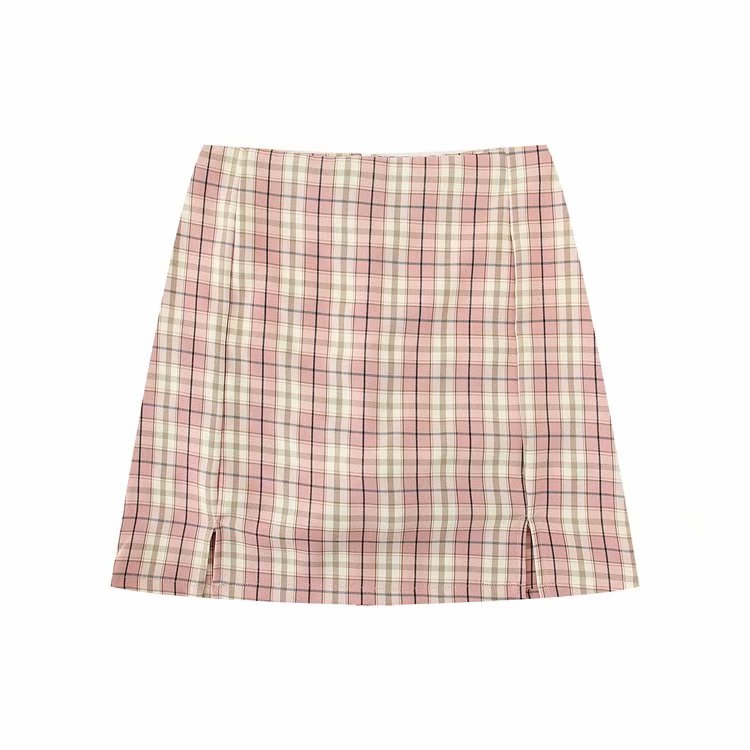 Chic Split Mini Skirt with Under Short - Women's Skirts