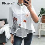 Load image into Gallery viewer, Classy Embroidery Shirt/Blouse for Women
