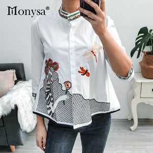 Classy Embroidery Shirt/Blouse for Women