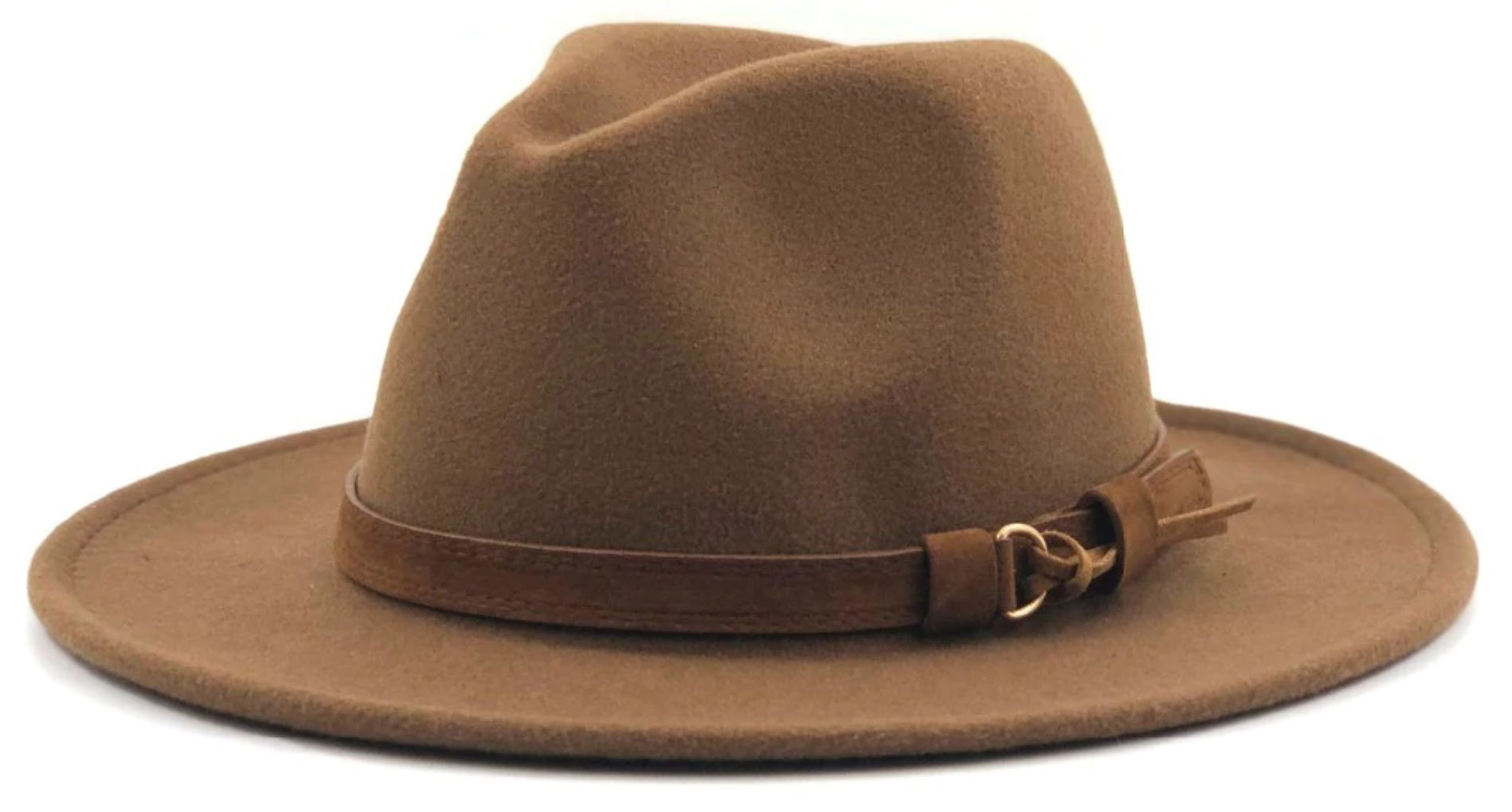 Leather Strap Fedora Hat - Gentlemen's Hat